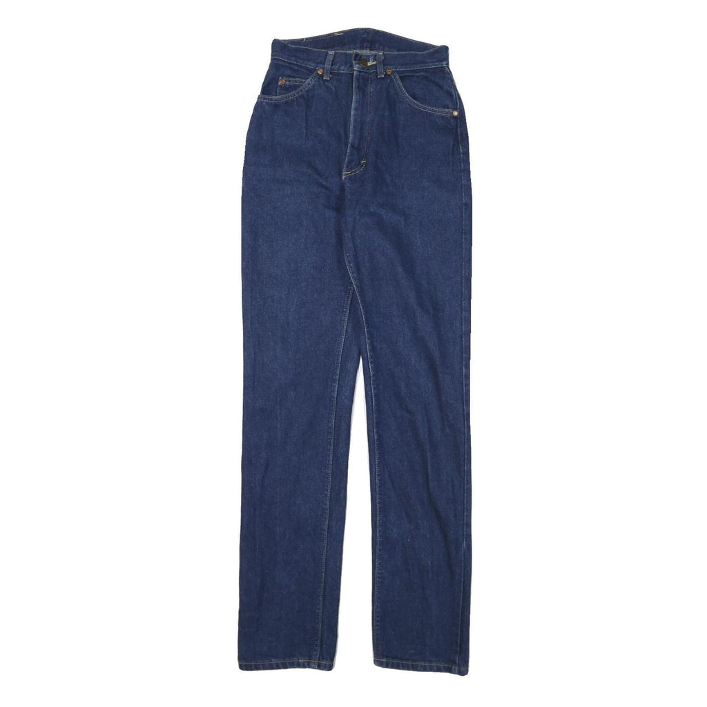 LEE Womens Regular Fit Blue Denim Jeans Cotton Blend Zip W24 L33 Classic Style