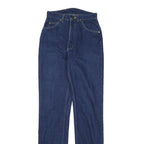 LEE Womens Regular Fit Blue Denim Jeans Cotton Blend Zip W24 L33 Classic Style