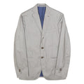 JEY COLEMAN Mens Grey Single Breasted Jacket S Woven Classic Button Closure