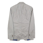 JEY COLEMAN Mens Grey Single Breasted Jacket S Woven Classic Button Closure