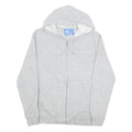 ADIDAS Mens Grey Zip Hoodie M Cotton Blend Casual Sportswear