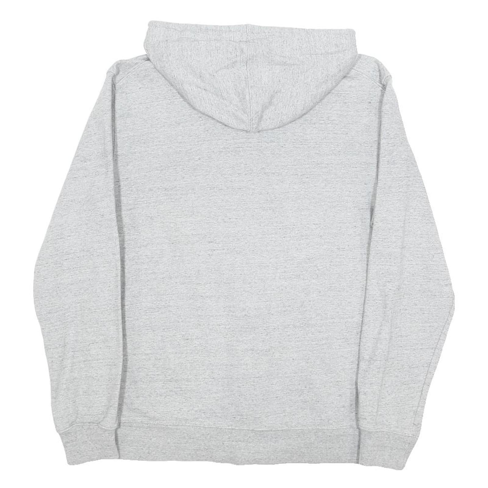 ADIDAS Mens Grey Zip Hoodie M Cotton Blend Casual Sportswear
