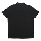 KAPPA Mens Black Polo Shirt 2XL Cotton Short Sleeve Basic Logo Embroidered