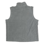 NFL Mens Grey Sleeveless Zip Jacket XL Polyester Plain Green Bay Packers Logo