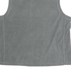 NFL Mens Grey Sleeveless Zip Jacket XL Polyester Plain Green Bay Packers Logo