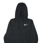 NIKE Mens Black Hoodie S Cotton Blend Full Zip Sportswear Casual