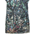PETER PILOTTO Womens Blue & Green Floral Silk Mini Dress UK 8 Short Sleeve Scoop