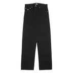 TOMMY HILFIGER Mens Jeans Black Regular Straight Denim W32 L34 Classic Button