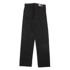 TOMMY HILFIGER Mens Jeans Black Regular Straight Denim W32 L34 Classic Button