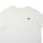 NIKE Mens White Casual T-Shirt XL Short Sleeve Crew Neck Branded Cotton Blend