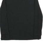 CHAPS Mens Black 1/4 Zip Sweatshirt M Cotton Blend Casual Pullover