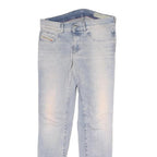 DIESEL Womens Slim Light Blue Denim Jeans W30 L27 Stylish Zip Closure