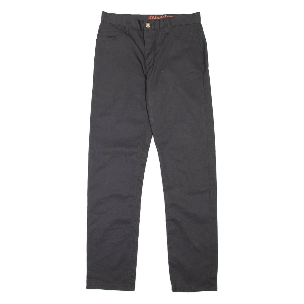 DICKIES Workwear Mens Trousers Black Slim Tapered W28 L32