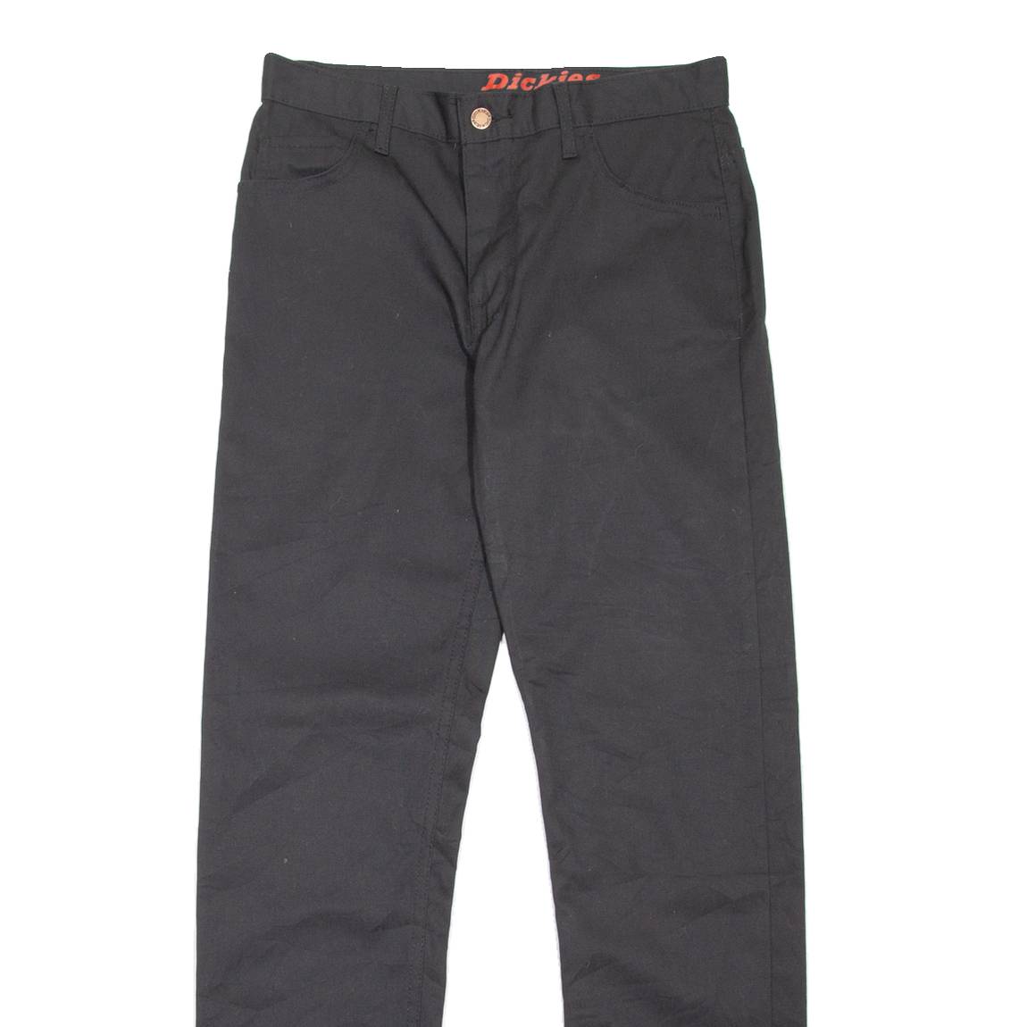 DICKIES Workwear Mens Trousers Black Slim Tapered W28 L32