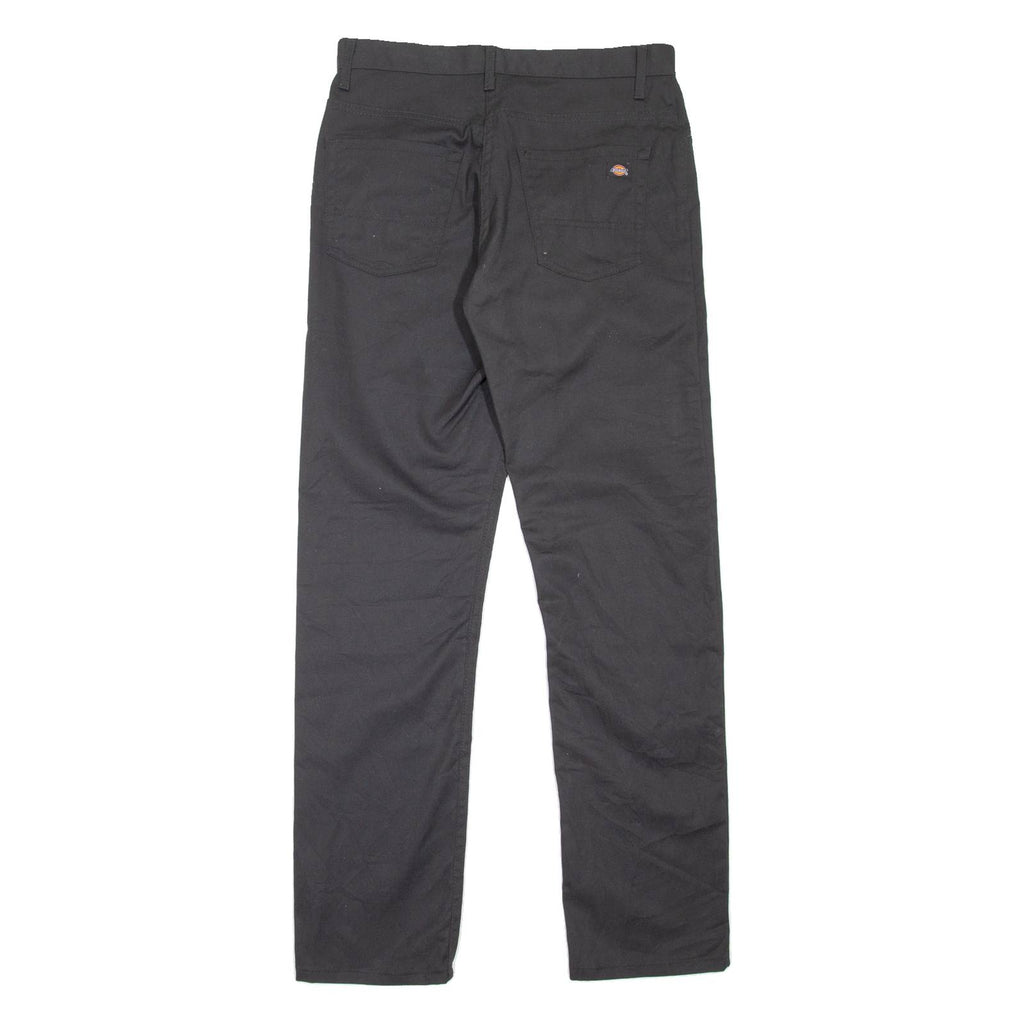 DICKIES Workwear Mens Trousers Black Slim Tapered W28 L32