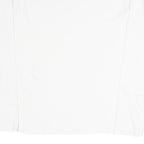 MANGO Womens White Plain Long Sleeve Crew Neck T-Shirt XL Cotton Blend