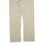 CARHARTT Mens Cotton Blend Beige Relaxed Straight Trousers W32 L32 Durable