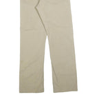 CARHARTT Mens Cotton Blend Beige Relaxed Straight Trousers W32 L32 Durable