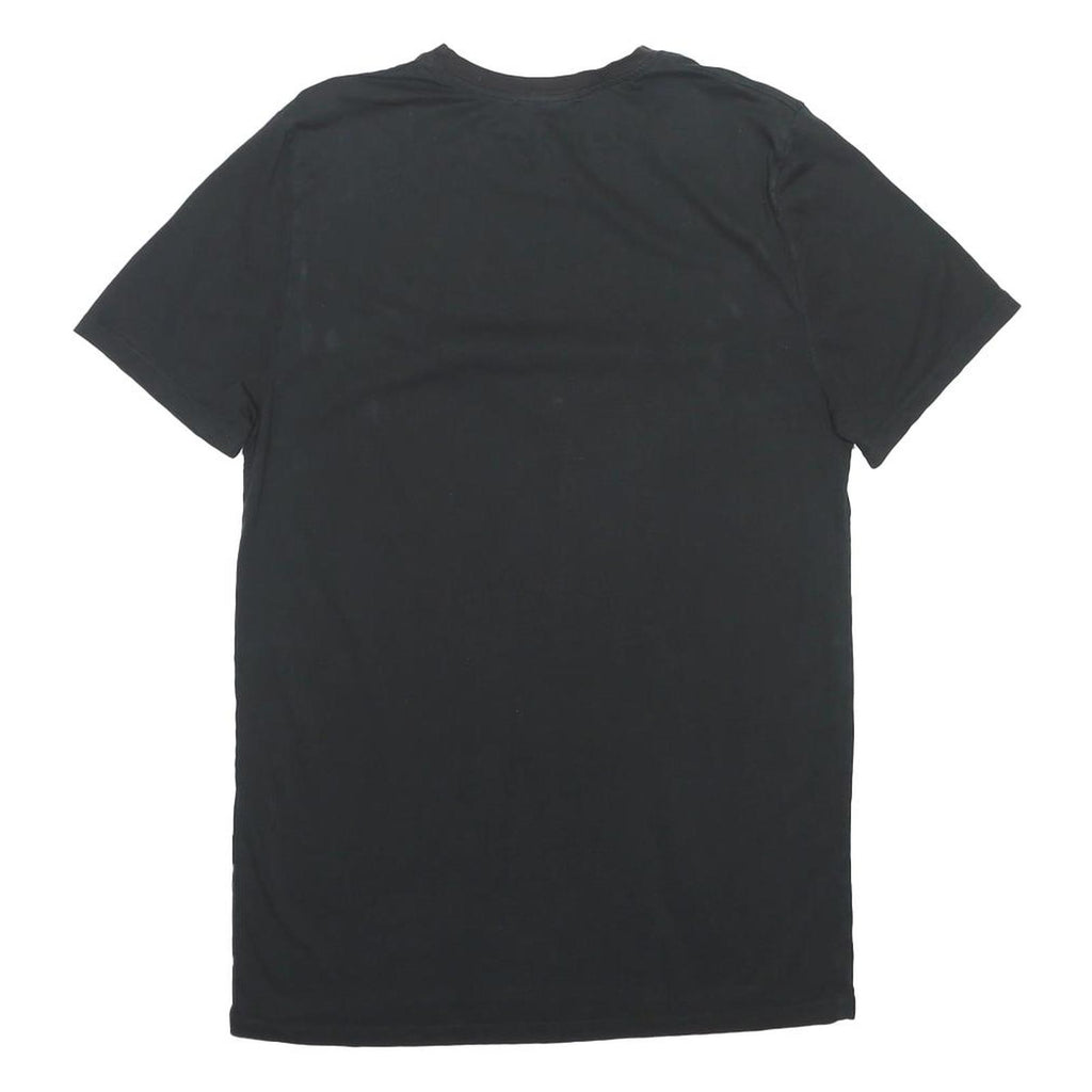 LACOSTE Mens Black Sailing Club Graphic T-Shirt M Short Sleeve Crew Neck Casual