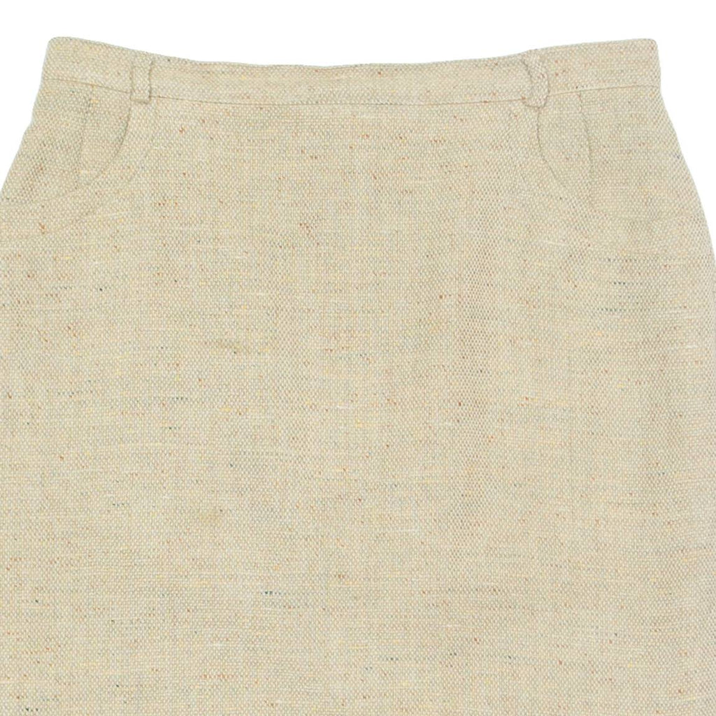 BURTON Womens Straight Skirt Beige Knee Length Wool M