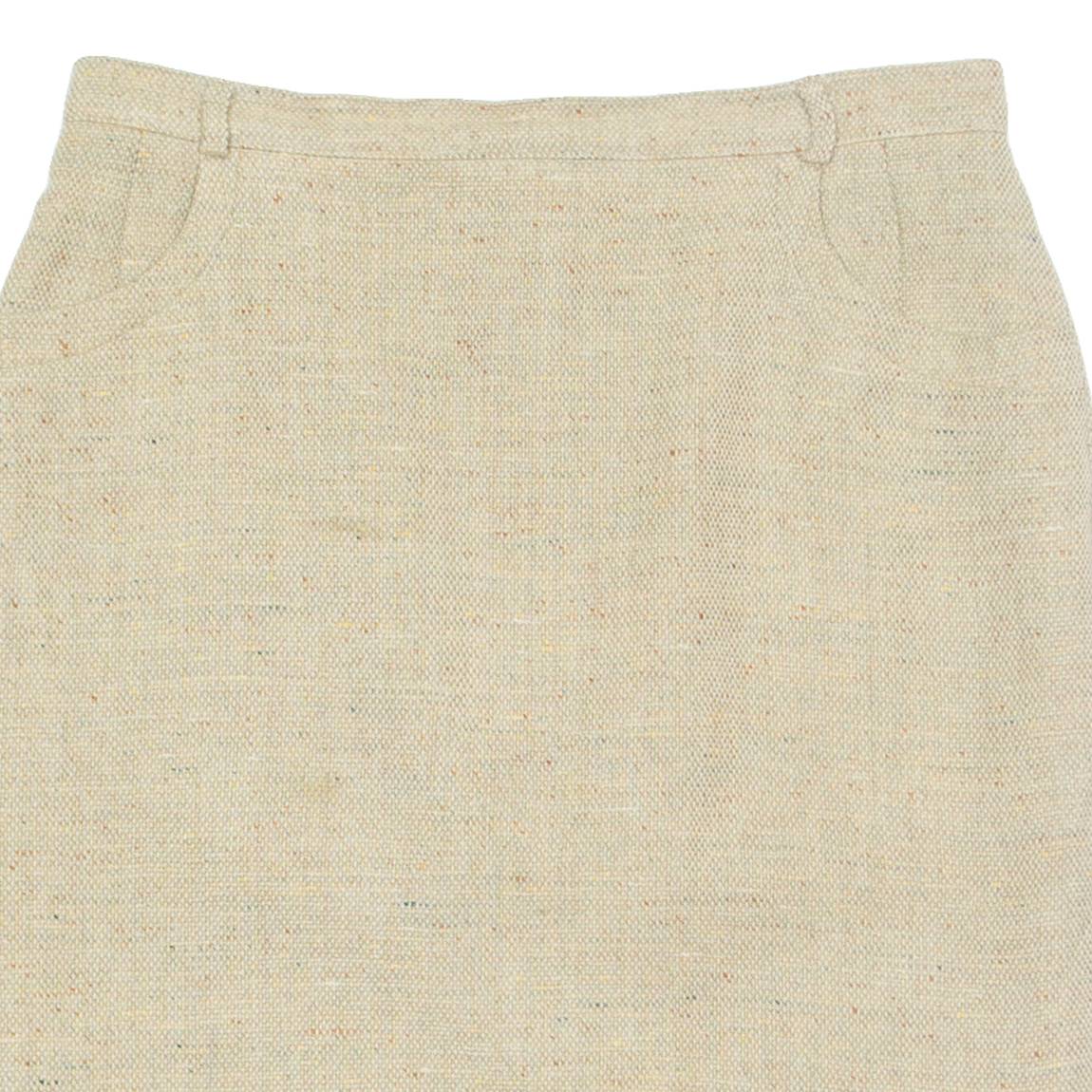 BURTON Womens Straight Skirt Beige Knee Length Wool M