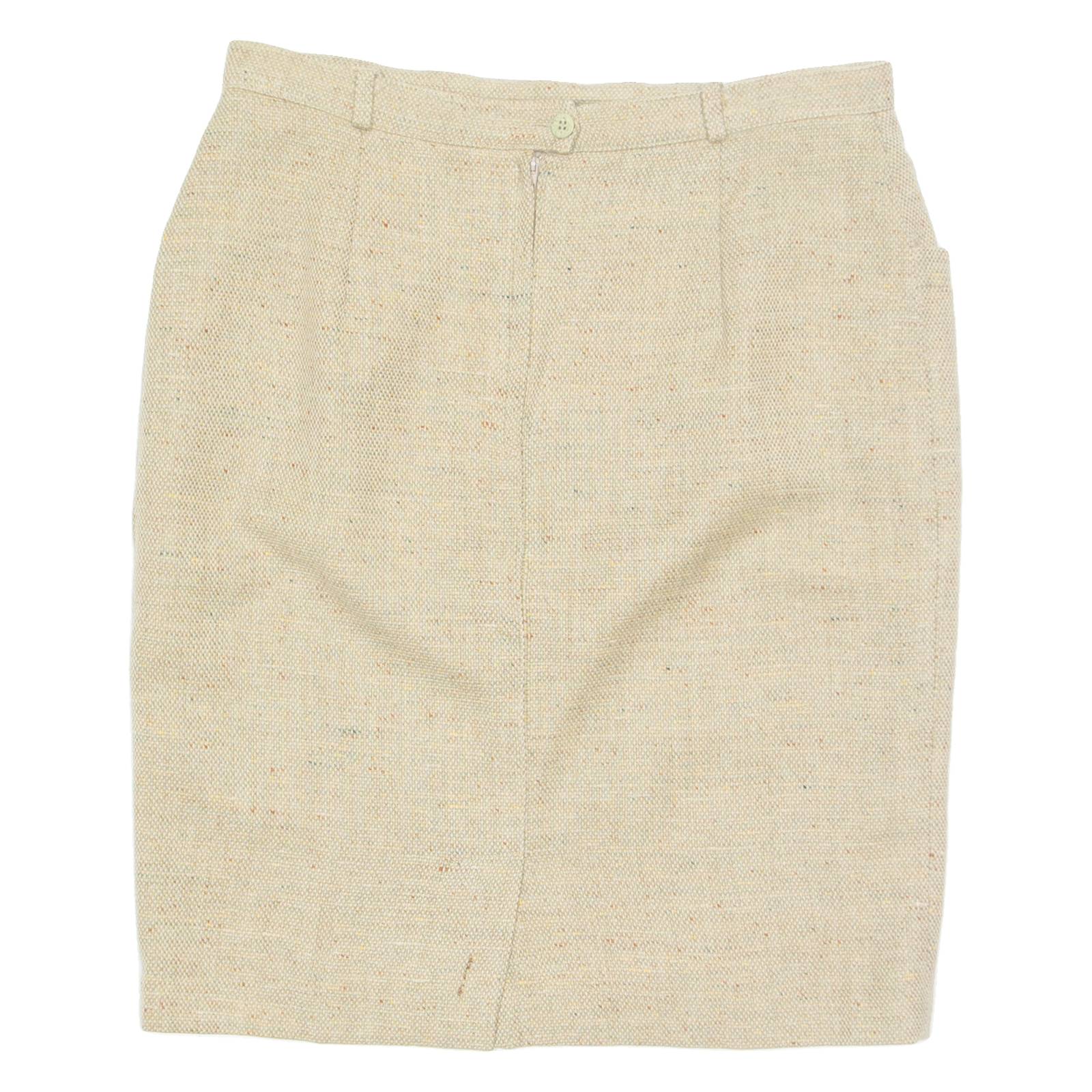 BURTON Womens Straight Skirt Beige Knee Length Wool M