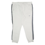 NIKE Mens Joggers White & Grey Slim Tapered 2XL W40 L29 Sportswear