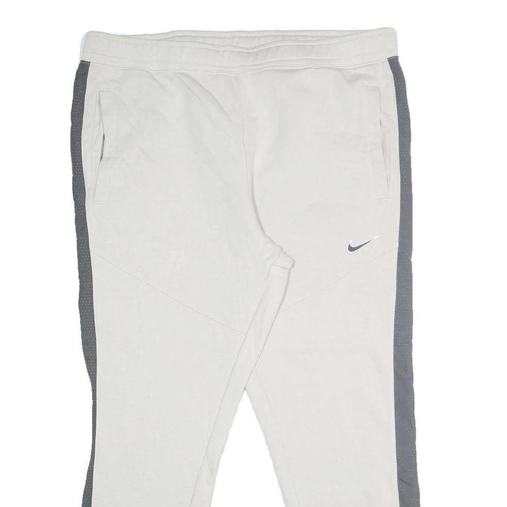 NIKE Mens Joggers White & Grey Slim Tapered 2XL W40 L29 Sportswear