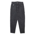 KARL KANI Womens Relaxed Black Denim Medium W31 L30 Logo Pocket Jeans