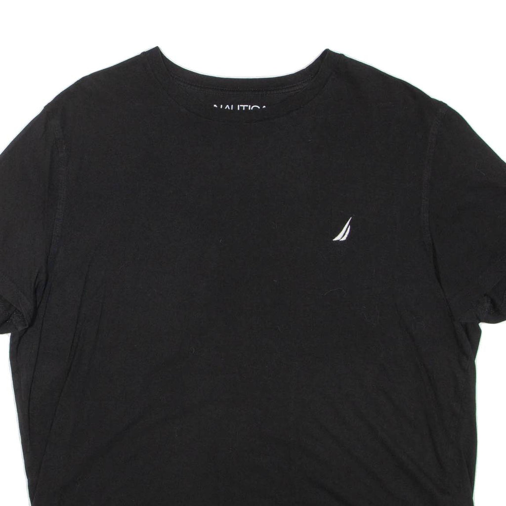 NAUTICA Womens T-Shirt Black L