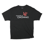 CHAMPION Mens Black University Of Cincinnati Graphic T-Shirt XL Short Sleeve