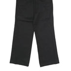 DICKIES Mens Polyester Blend Black Classic Straight Trousers W28 L30 Workwear