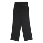 DICKIES Mens Polyester Blend Black Classic Straight Trousers W28 L30 Workwear