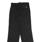 DICKIES Mens Polyester Blend Black Classic Straight Trousers W28 L30 Workwear
