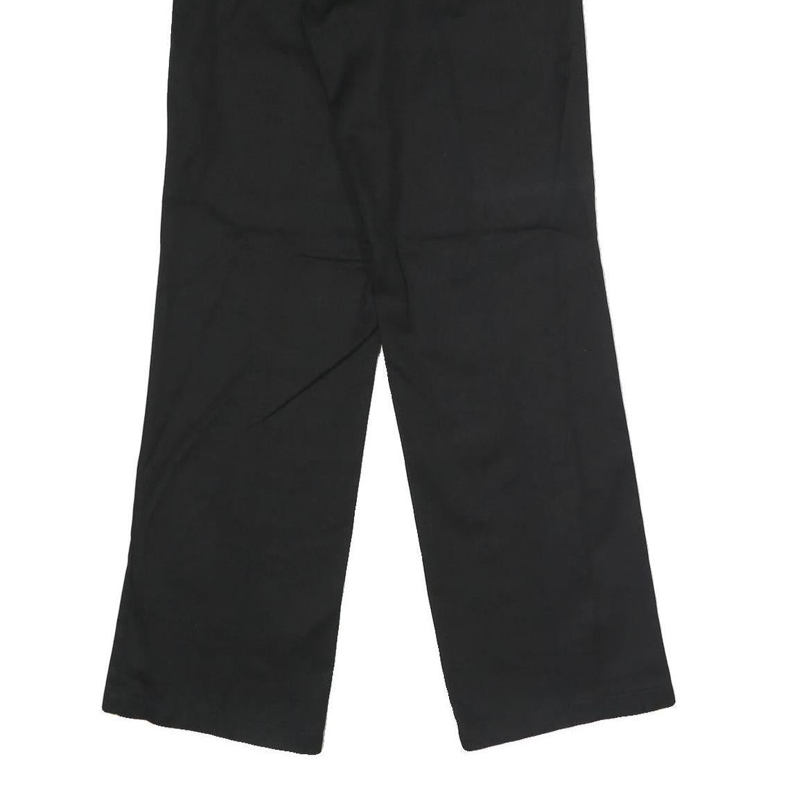 DICKIES Mens Polyester Blend Black Classic Straight Trousers W28 L30 Workwear