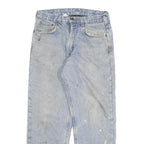 CARHARTT Mens Light Blue Regular Fit Straight Denim Jeans W32 L29 Workwear