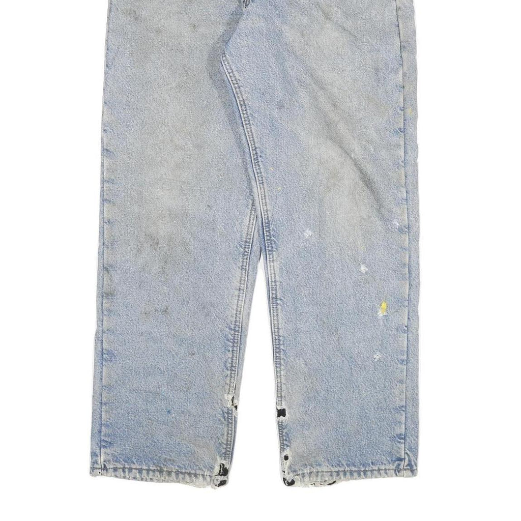 CARHARTT Mens Light Blue Regular Fit Straight Denim Jeans W32 L29 Workwear