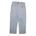 CARHARTT Mens Light Blue Regular Fit Straight Denim Jeans W32 L29 Workwear