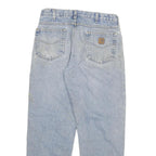 CARHARTT Mens Light Blue Regular Fit Straight Denim Jeans W32 L29 Workwear