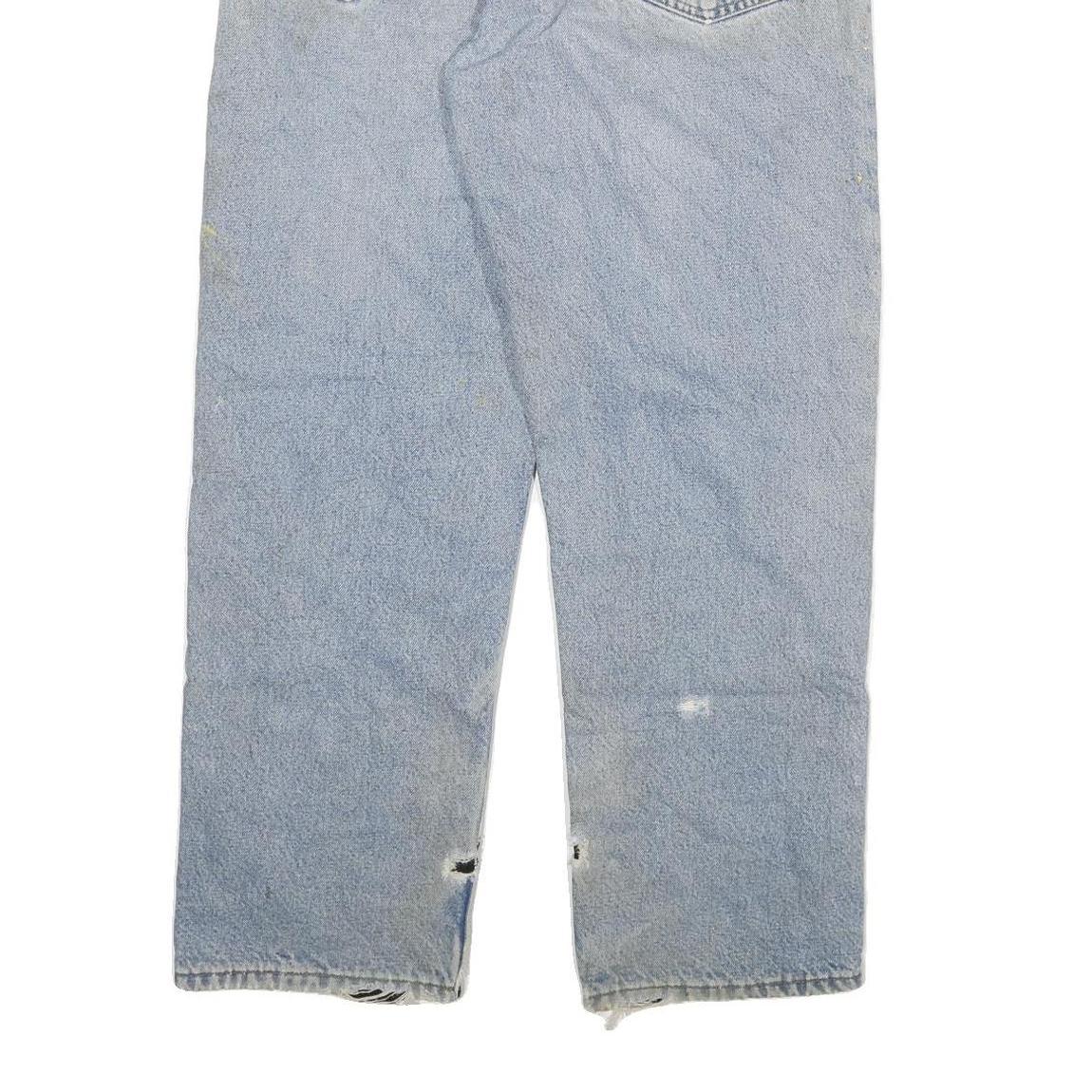 CARHARTT Mens Light Blue Regular Fit Straight Denim Jeans W32 L29 Workwear