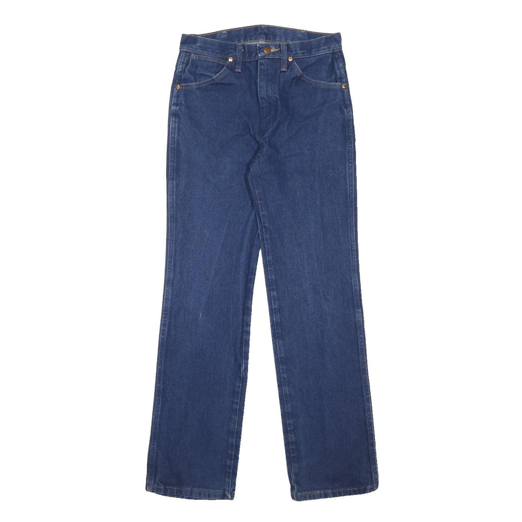 WRANGLER Mens Regular Fit Straight Blue Denim Jeans W29 L32 Classic Zip Closure
