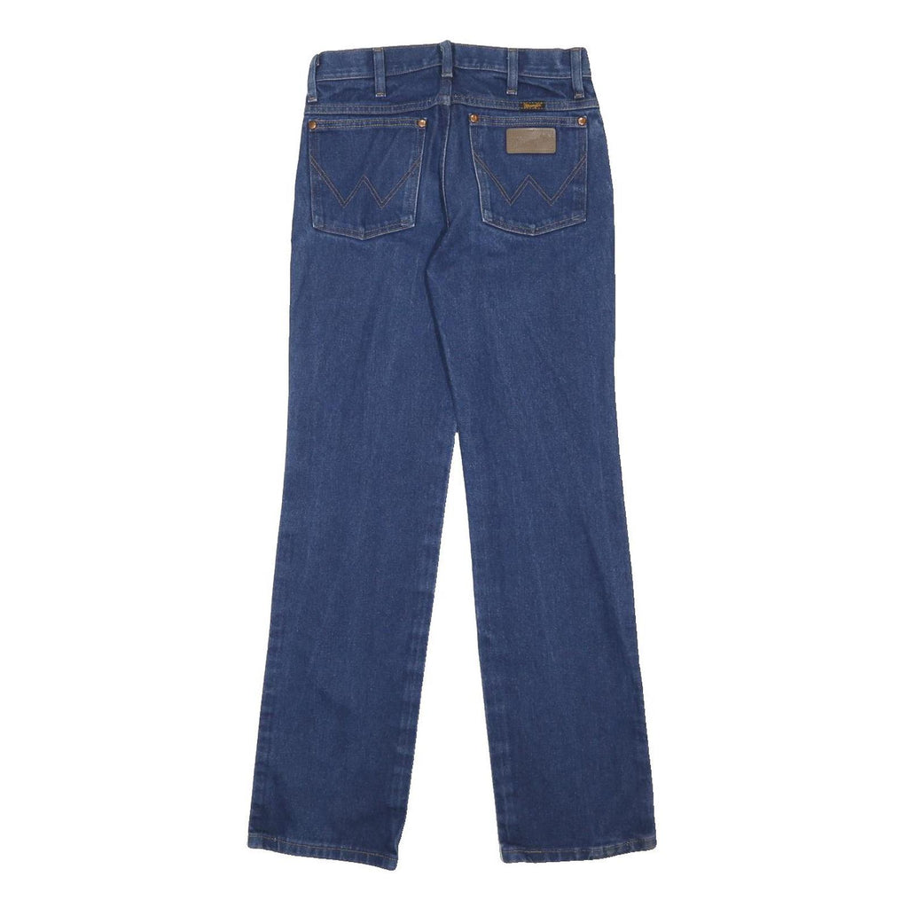 WRANGLER Mens Regular Fit Straight Blue Denim Jeans W29 L32 Classic Zip Closure