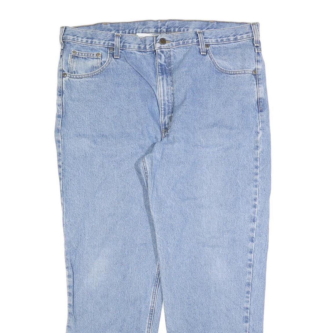 CARHARTT Mens Jeans Blue Regular Straight Denim Medium W40 L30 Classic Style