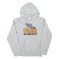 GILDAN Mens Grey Pacer Track And Field Pullover Hoodie S Athletic Print