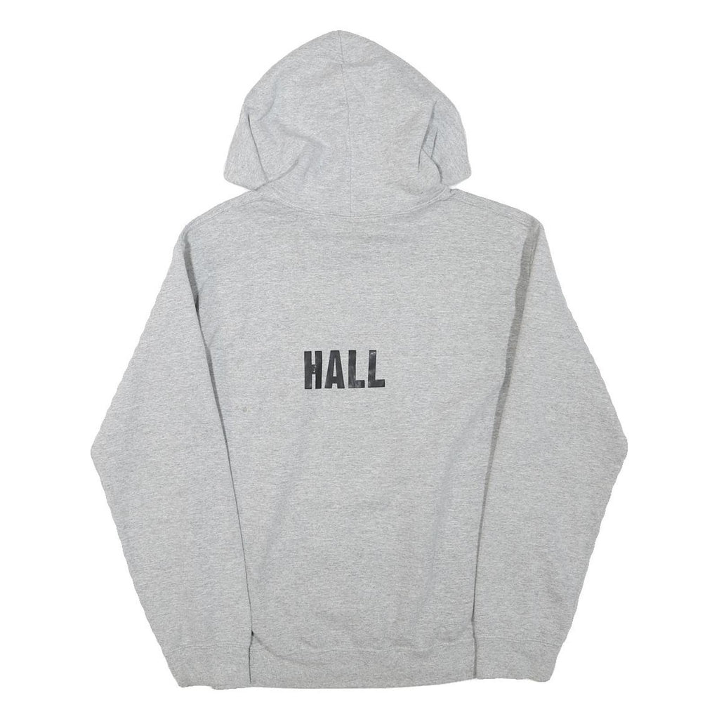 GILDAN Mens Grey Pacer Track And Field Pullover Hoodie S Athletic Print