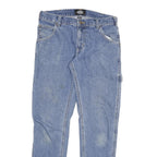 DICKIES Womens Jeans Blue Slim Straight Denim Medium W30 L29 Workwear Casual