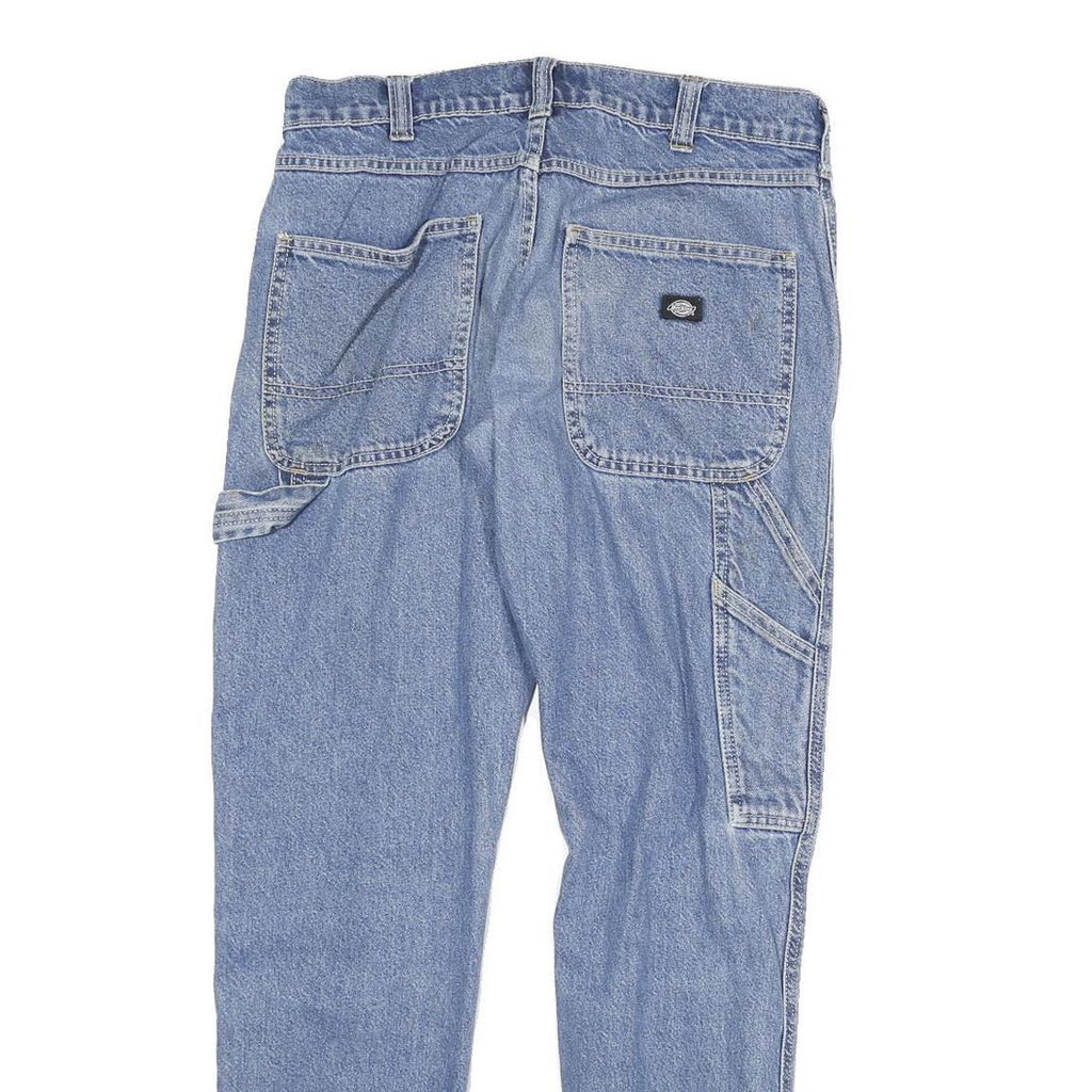 DICKIES Womens Jeans Blue Slim Straight Denim Medium W30 L29 Workwear Casual