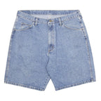 WRANGLER Mens Denim Blue Casual Shorts L W36 Cotton Comfortable Fit