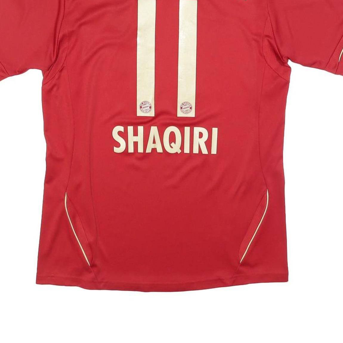ADIDAS Boys Red Bayern Munchen Shaqiri Football Shirt XL Short Sleeve V-Neck