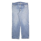 CARHARTT Mens Jeans Blue Regular Straight Denim Light W34 L30 Zip Cotton Blend